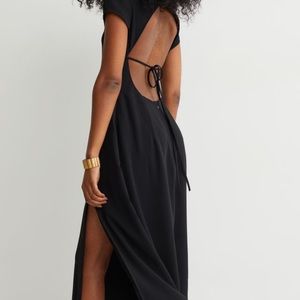 New H&M backless slit dress size M